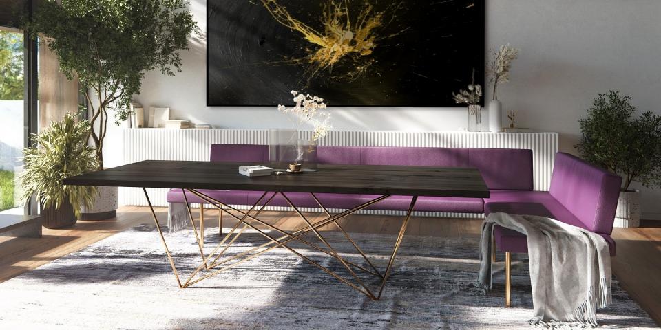 Eiche geköhlert Designer Esstisch: Eleganz pur E46 