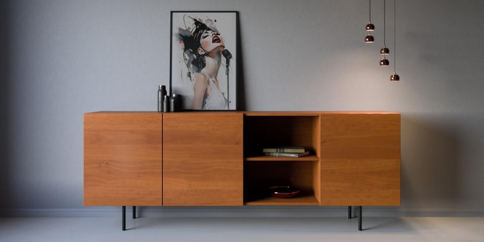 Sideboard aus Kirschbaum: Einzigartiges Design S70 