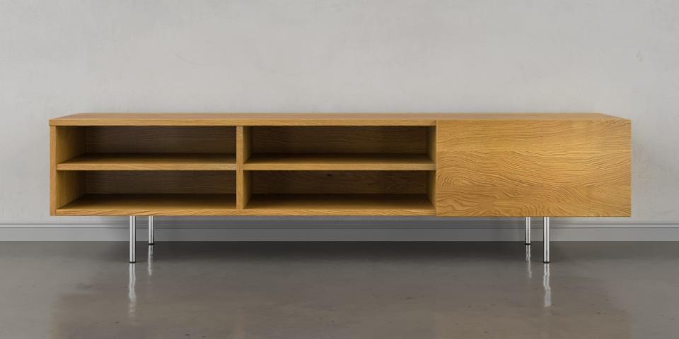 Maßgefertigtes Luxus-Lowboard: Eleganz aus Eiche S71 