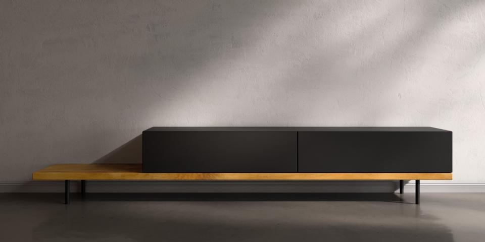 Luxus Asteichen-Lowboard: Individuell & Massiv S84 