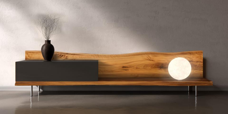 Luxus Asteichen-Lowboard: Individuell & Massiv S82 
