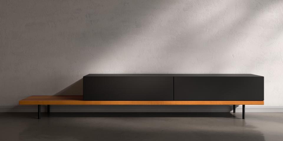 Lowboard aus Elsbeere: Einzigartiges Design S84 