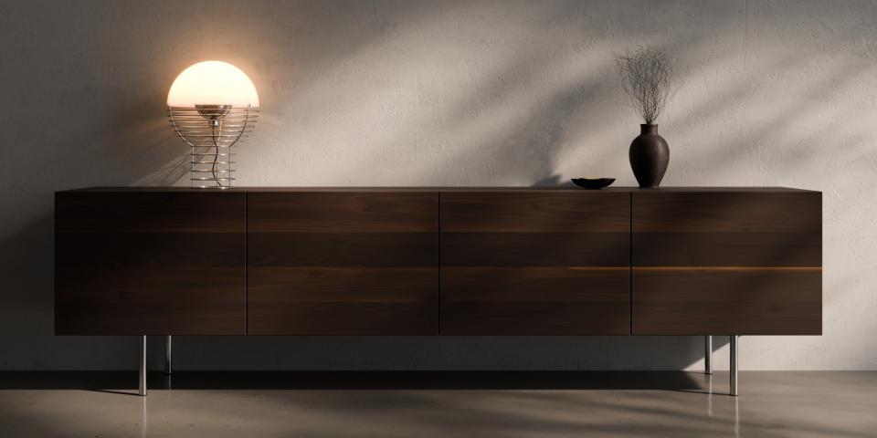Lowboard aus Räuchereiche: Einzigartiges Design S73 