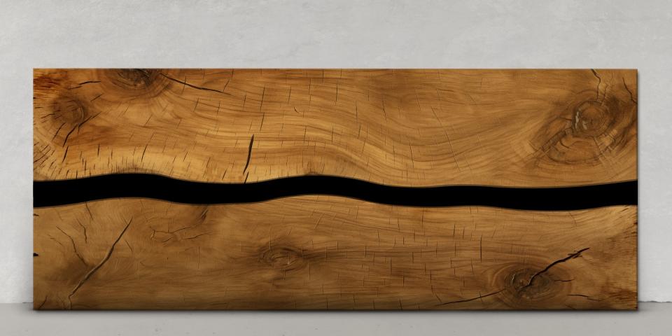 Massiver Esstisch Eiche Epoxy Edles Handwerksdesign 