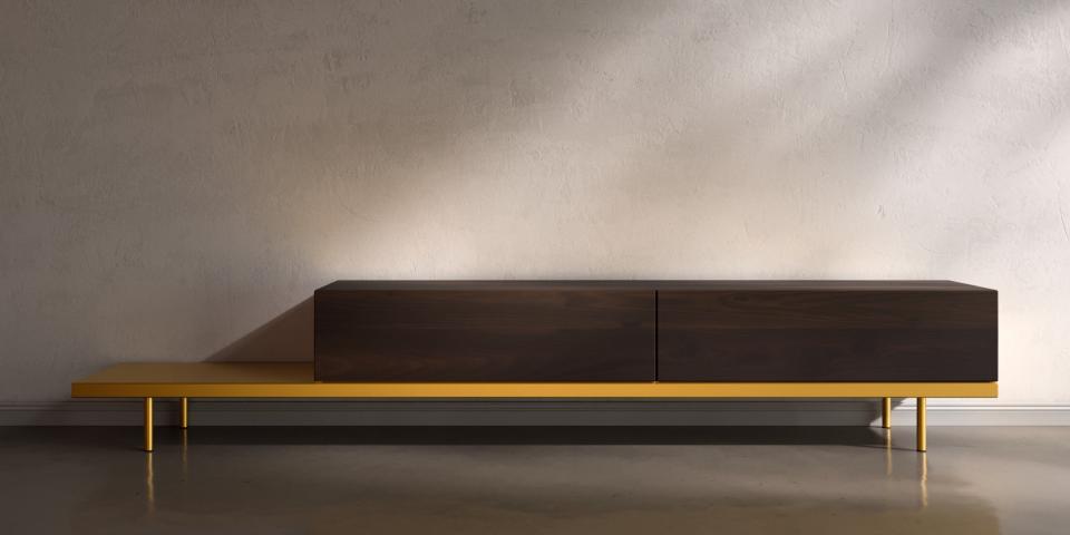 Lowboard aus Räuchereiche: Einzigartiges Design S83 