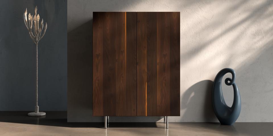 Highboard aus Räuchereiche: Einzigartiges Design S78 