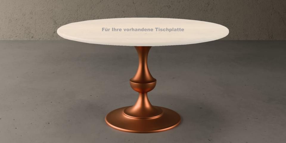Massivholz-Tischgestell mit farbigem Fuß – Chic T82 