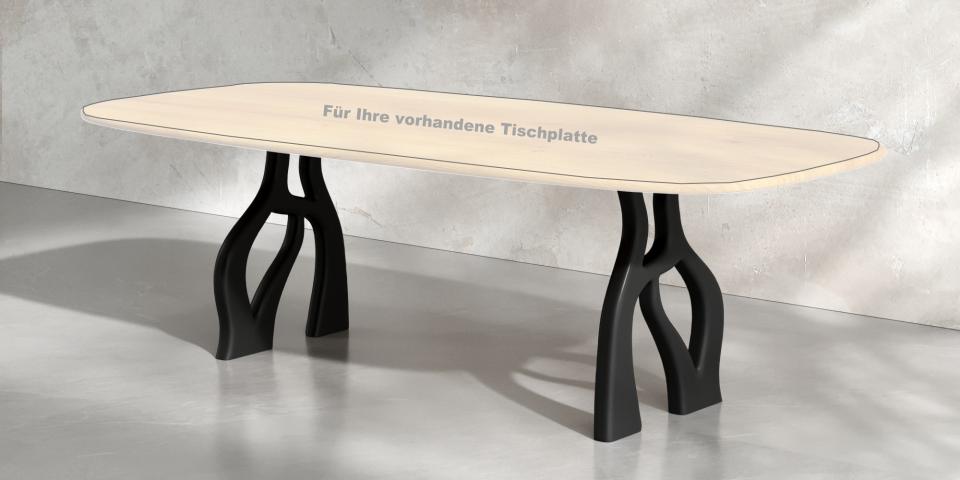 Tischgestell mit farbigem Fuß – Chic T226 